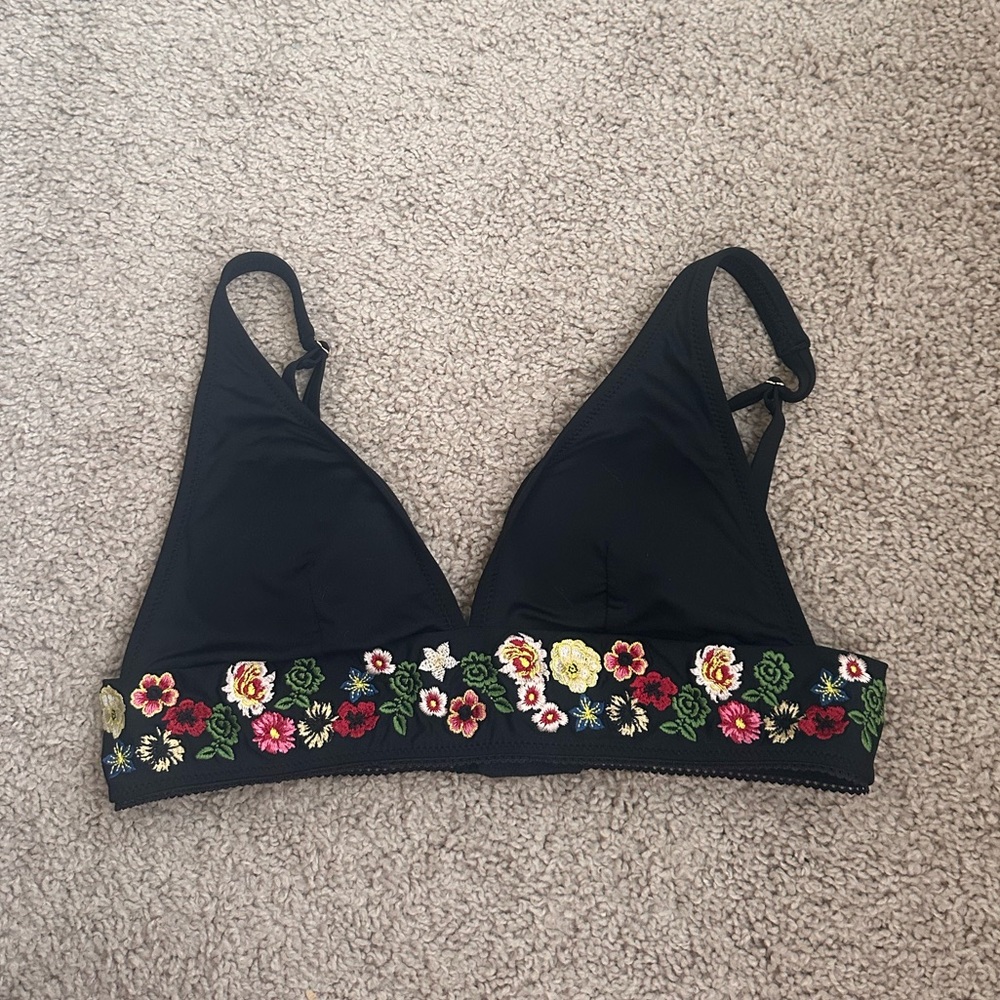 Johnny Was Black bikini top